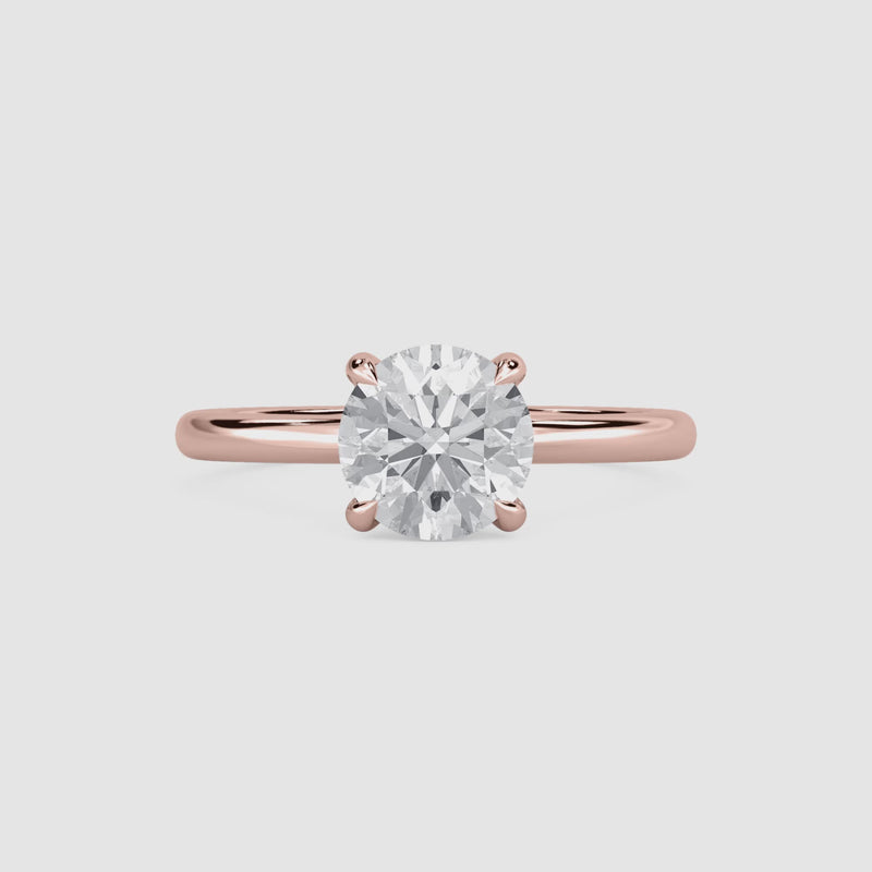 Clara Solitaire Verlobungsring – Rundschliff – Roségold – Video