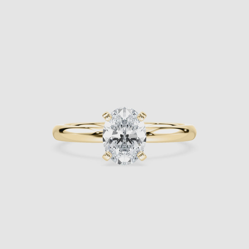Emilia Solitaire Verlobungsring – Ovalschliff – Video