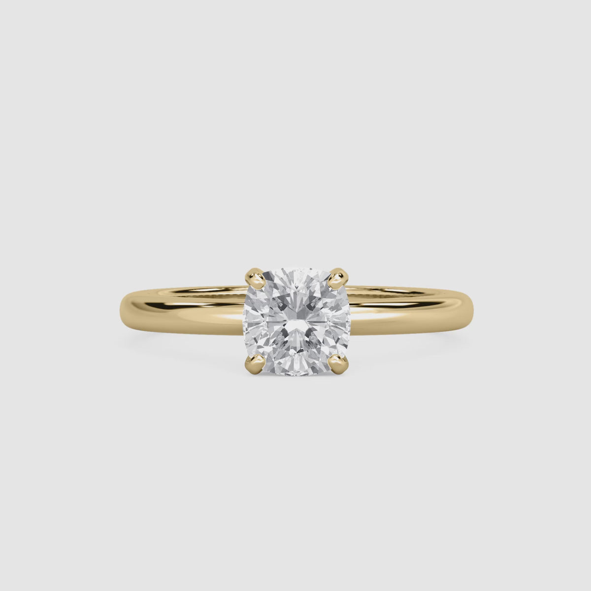 Video laden: Emilia Solitaire Verlobungsring – Kissenschliff – Video