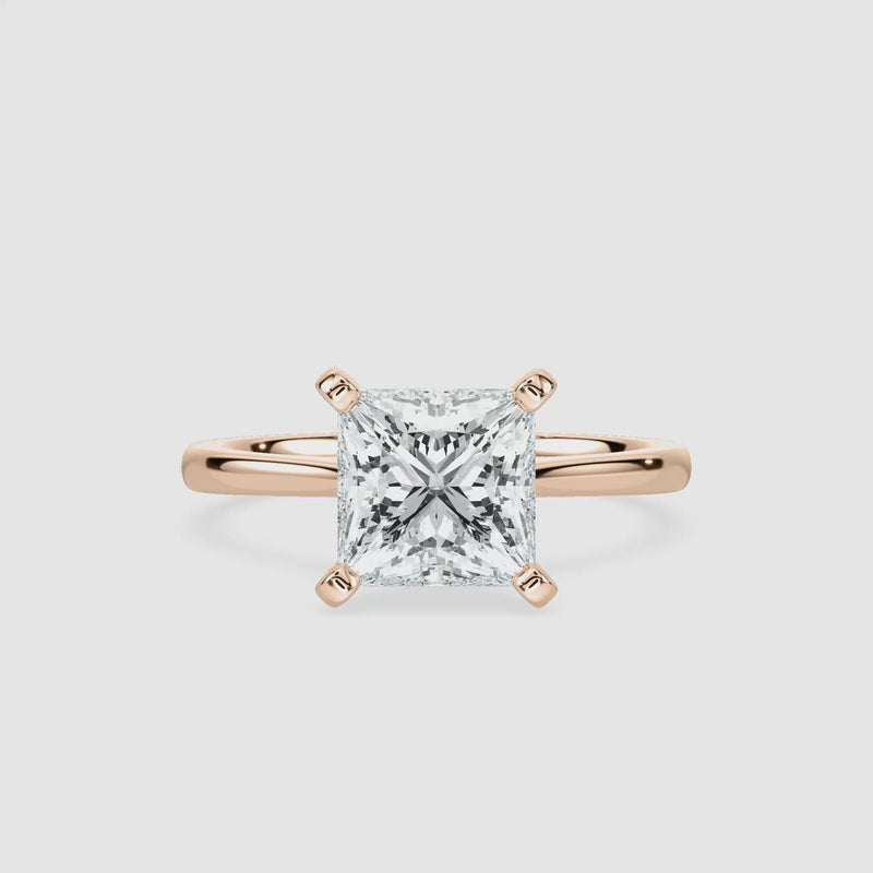 Sophie Kathedrale-Solitaire Verlobungsring – Prinzessschliff – Roségold – Video