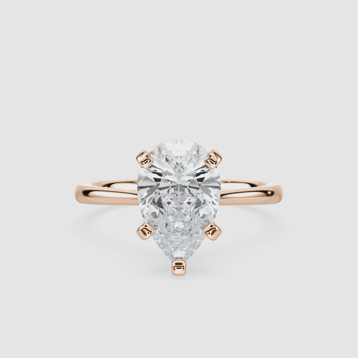 Video laden: Sophie Kathedrale-Solitaire Verlobungsring – Tropfenschliff – Roségold – Video