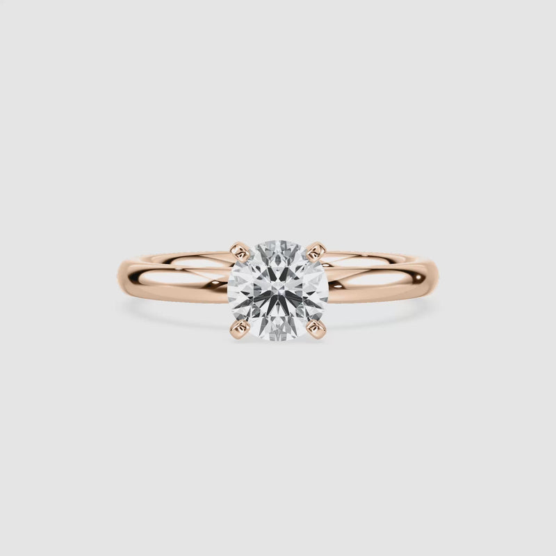 Emilia Solitaire Verlobungsring – Rundschliff – Roségold – Video