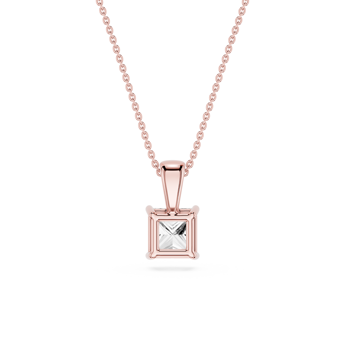 Lovea Lina Anhänger – Prinzessschliff – Roségold