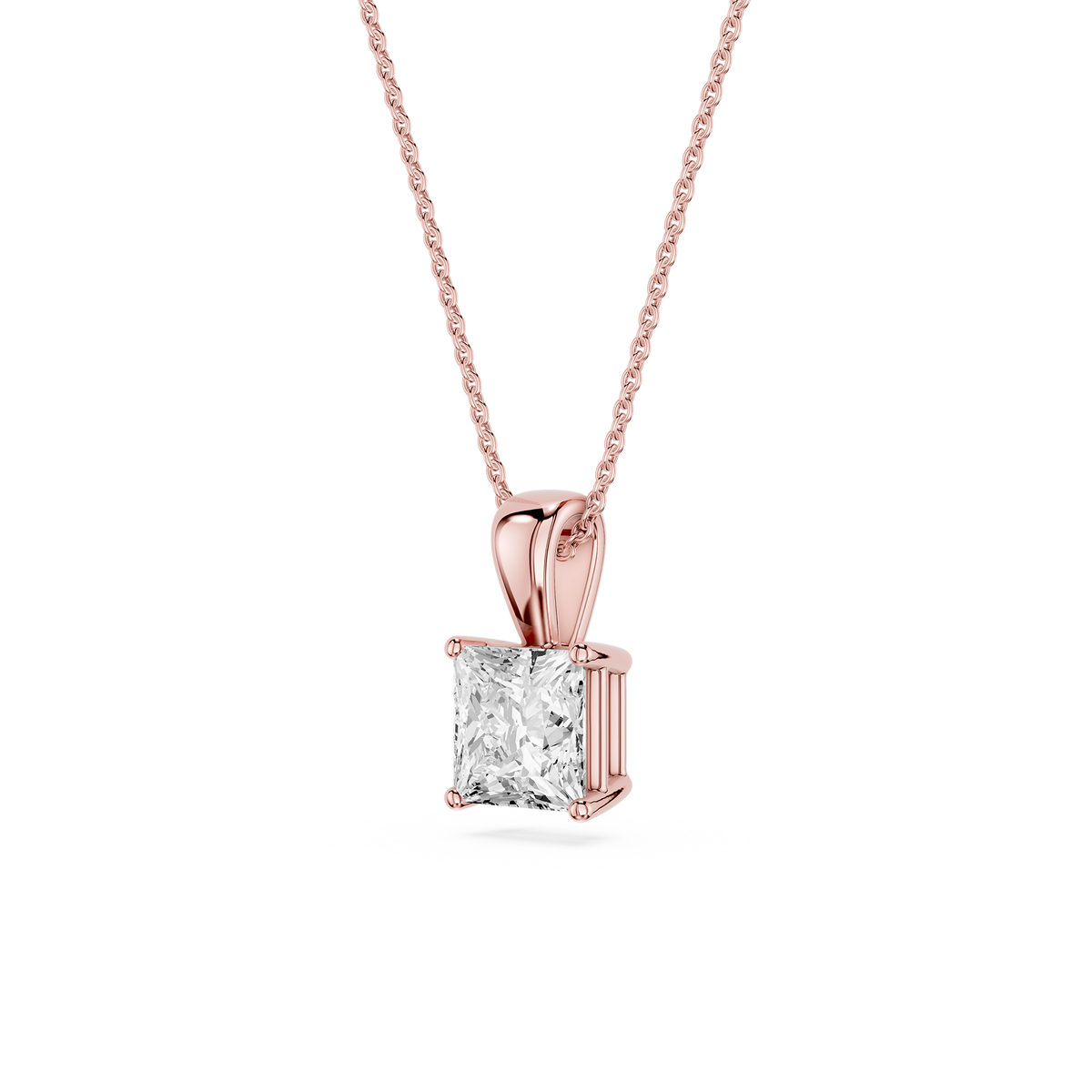 Lovea Lina Anhänger – Prinzessschliff – Roségold