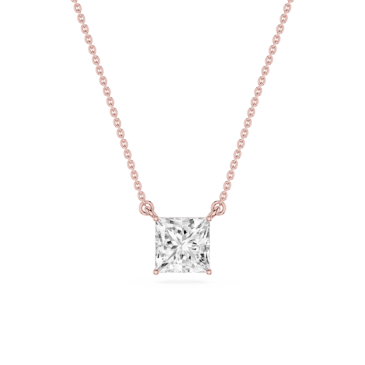 Lovea Carla Anhänger – Prinzessschliff – Roségold