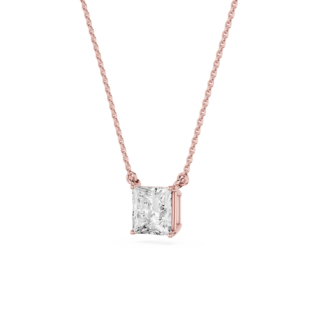Lovea Carla Anhänger – Prinzessschliff – Roségold