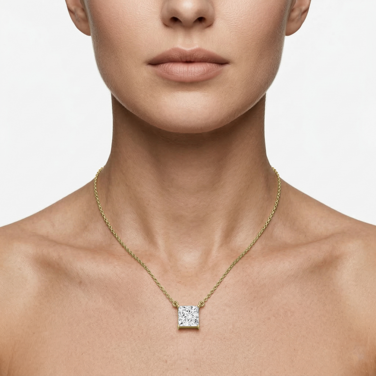Lovea Carla Anhänger – Prinzessschliff – Gelbgold