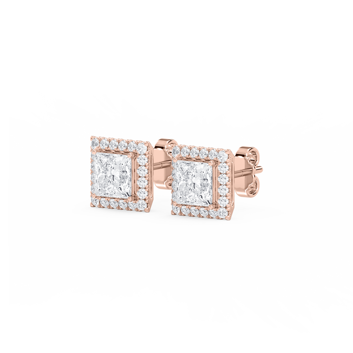 Lovea Pia Ohrstecker – Prinzessschliff – Roségold