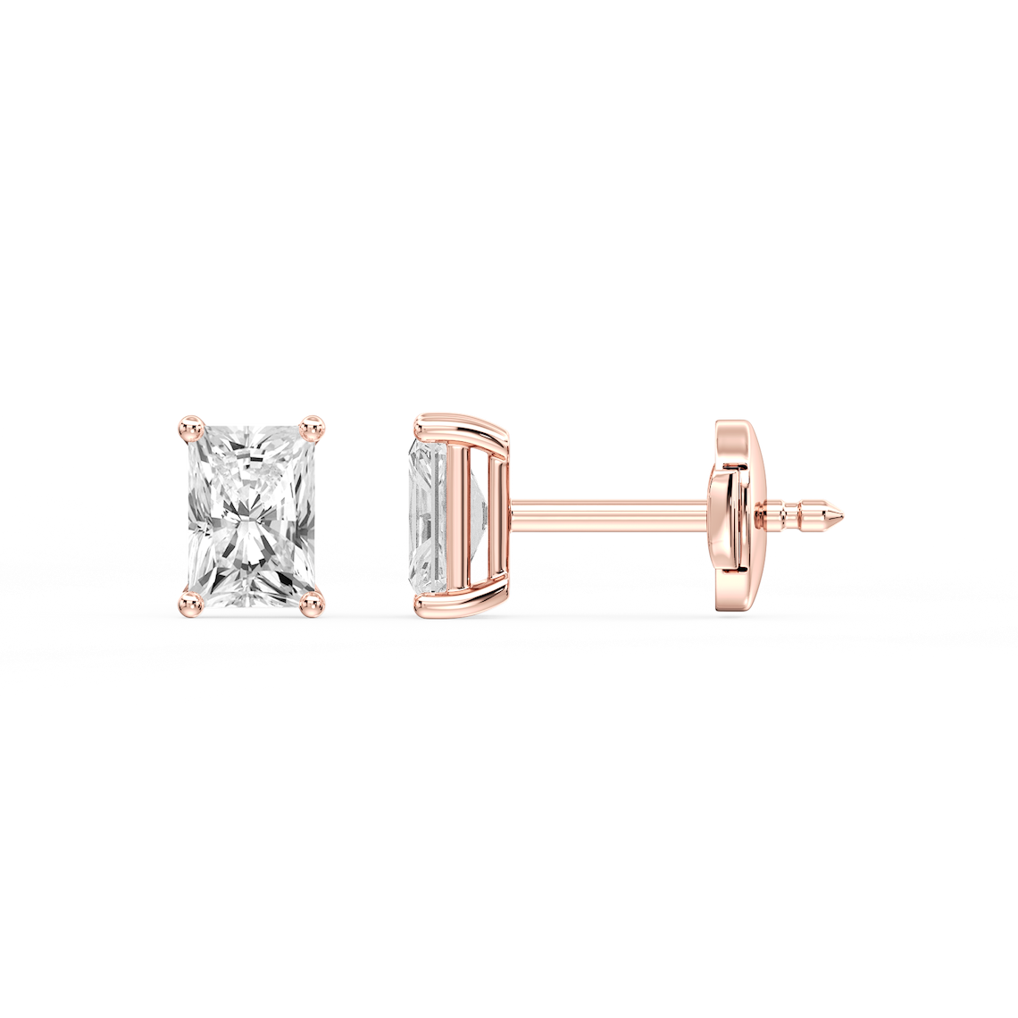Lovea Mia Ohrstecker Sicherheitsverschluss – Radiantschliff – Roségold