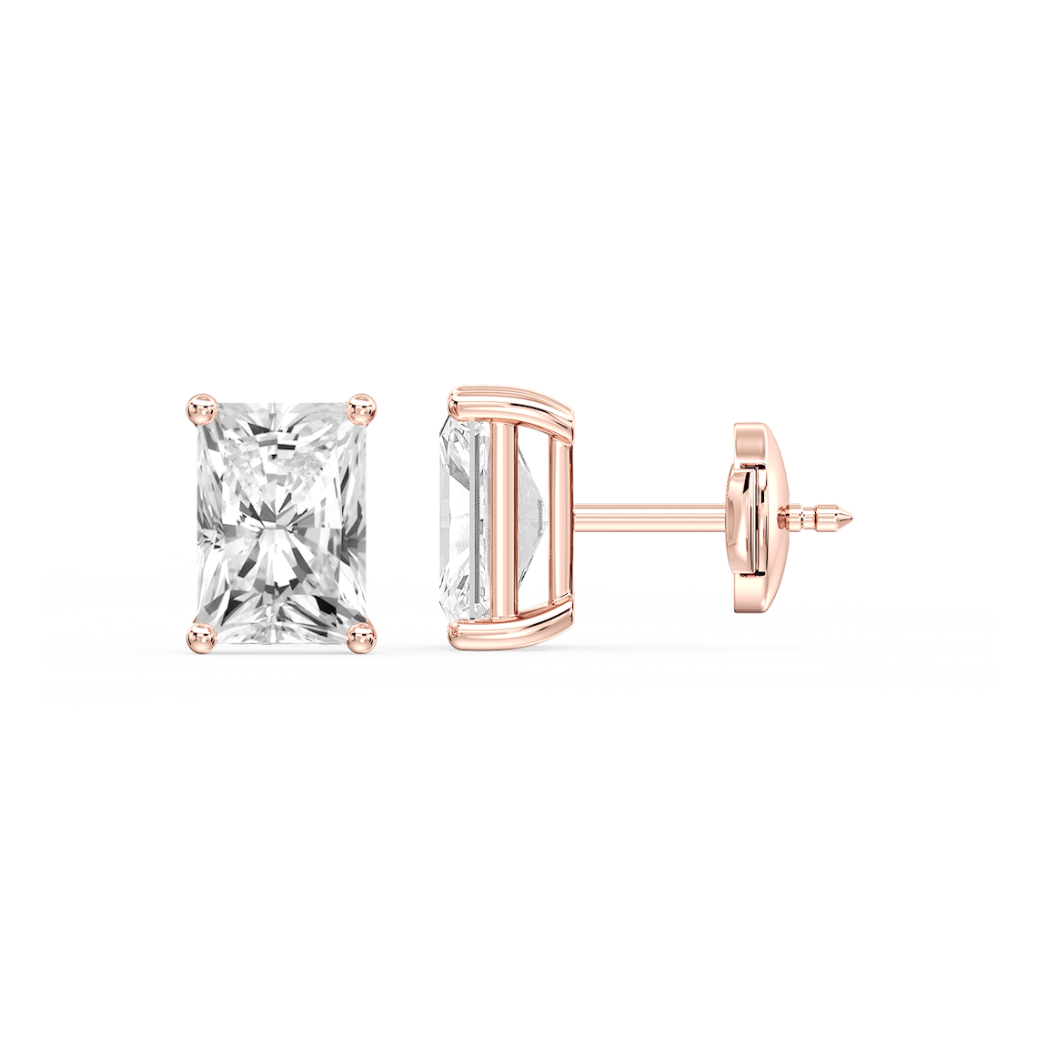 Lovea Mia Ohrstecker Sicherheitsverschluss – Radiantschliff – Roségold