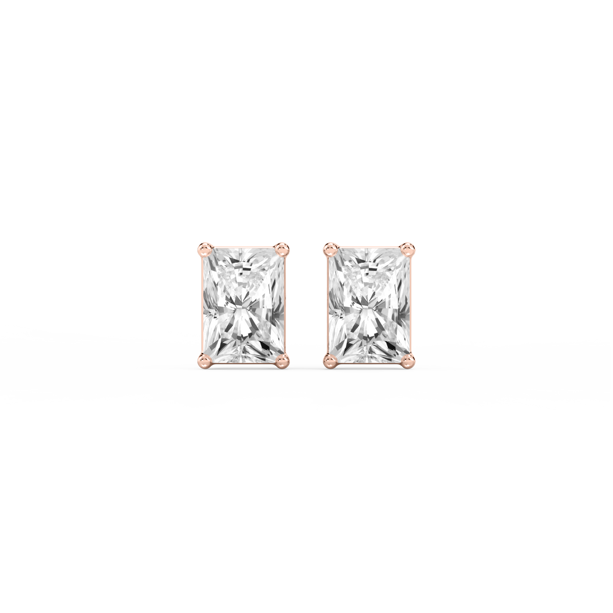 Lovea Mia Ohrstecker Steckverschluss – Radiantschliff – Roségold