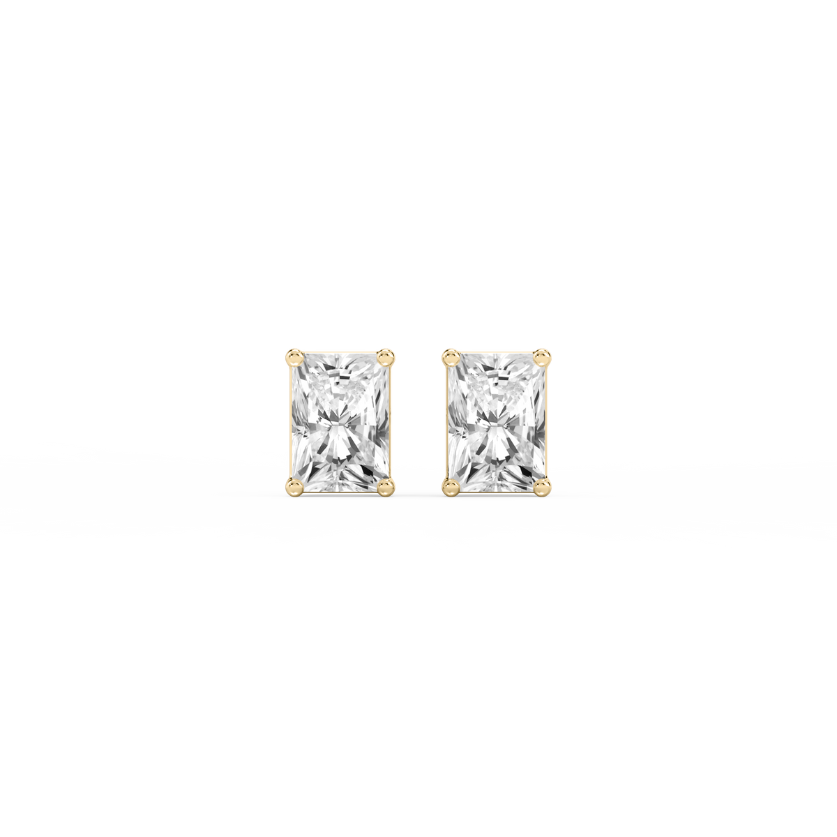 Lovea Mia Ohrstecker Steckverschluss – Radiantschliff – Gelbgold