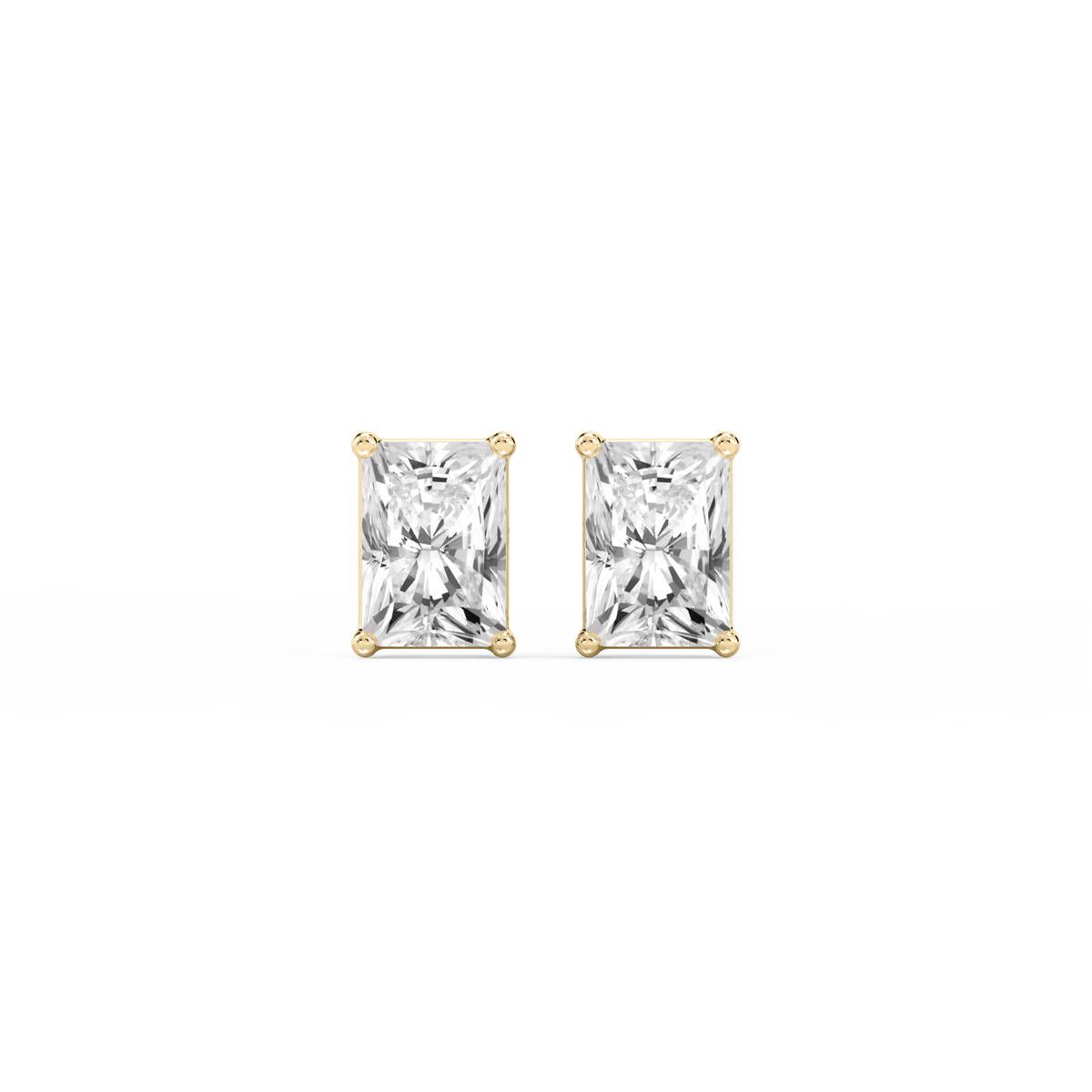 Lovea Mia Ohrstecker Steckverschluss – Radiantschliff – Gelbgold