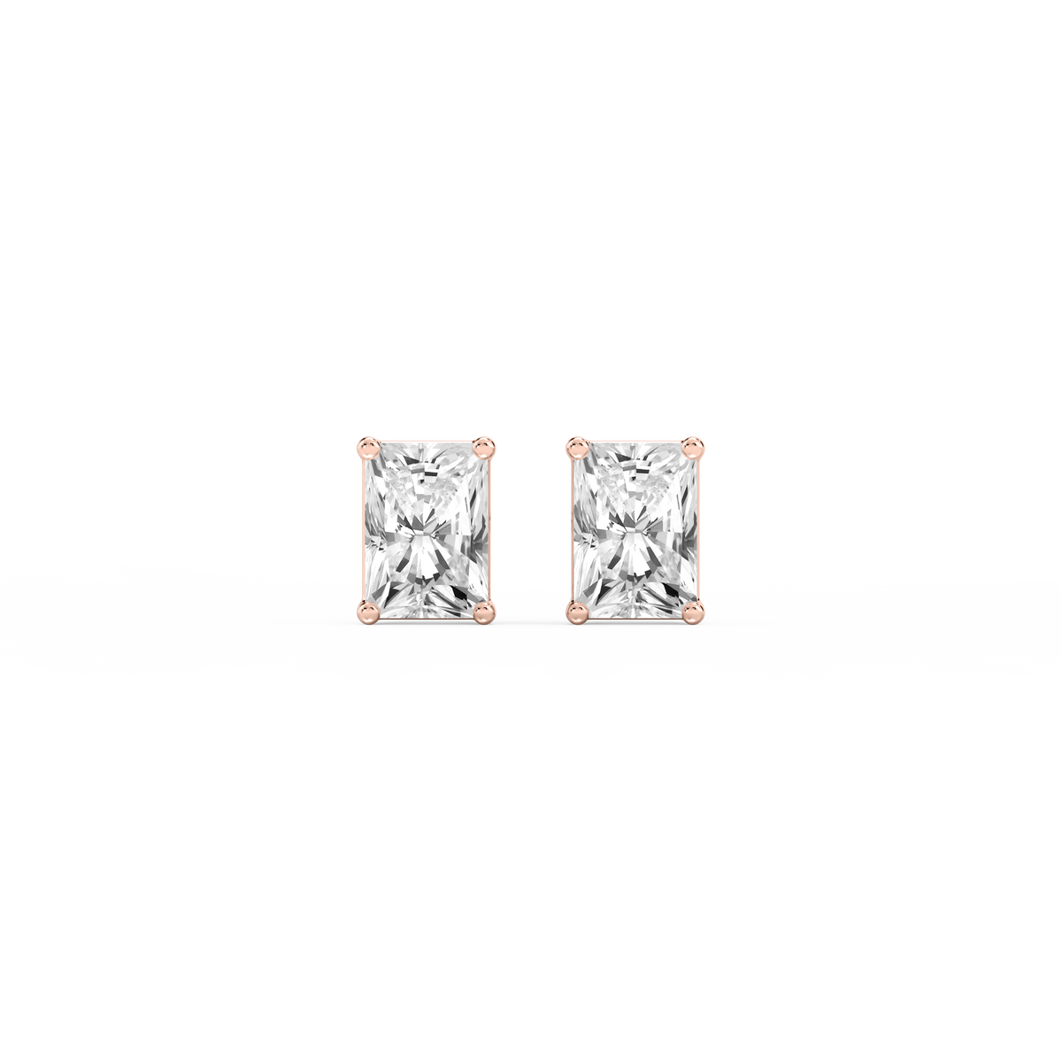 Lovea Mia Ohrstecker Schraubverschluss – Radiantschliff – Roségold