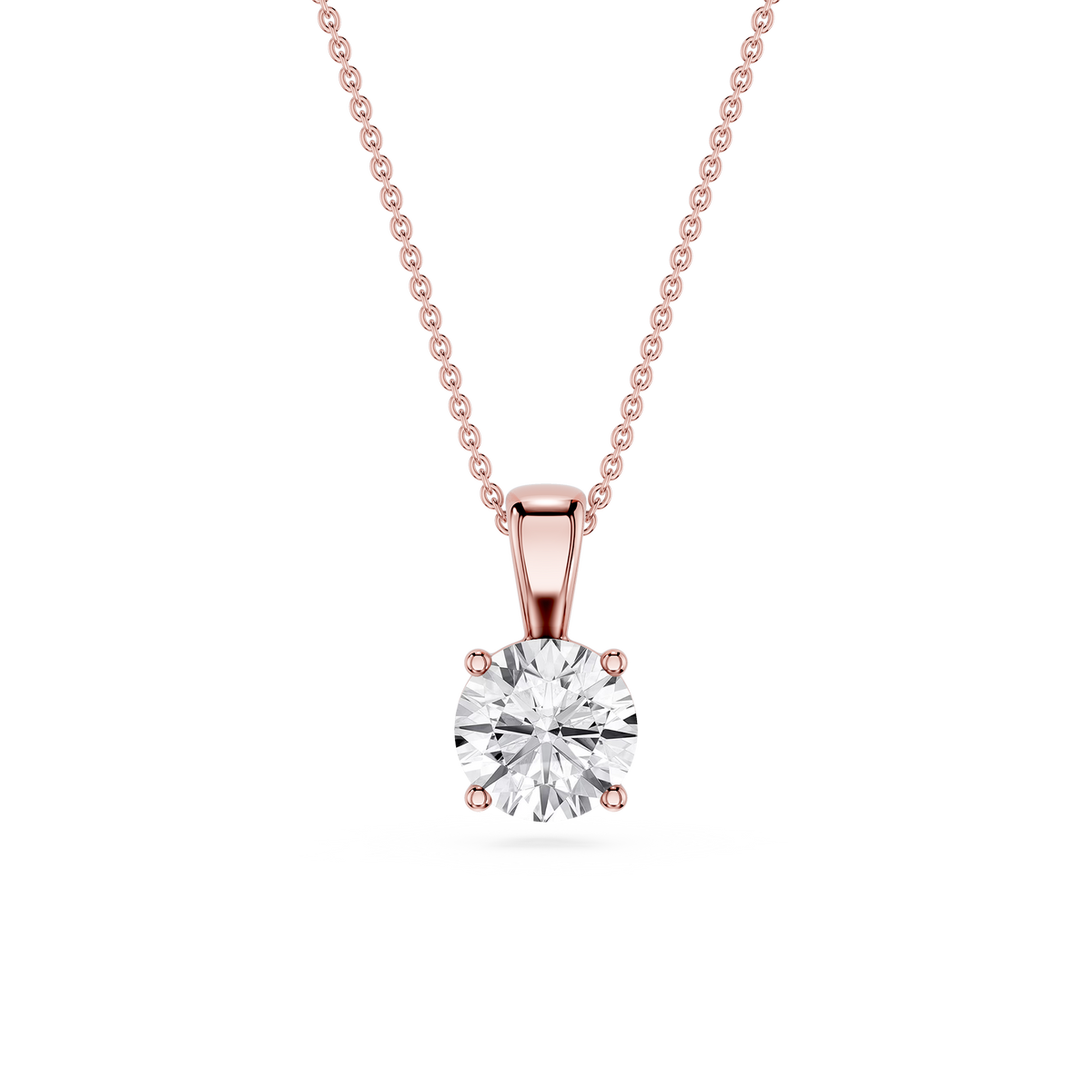 Lovea Lina Anhänger – Rundschliff – Roségold