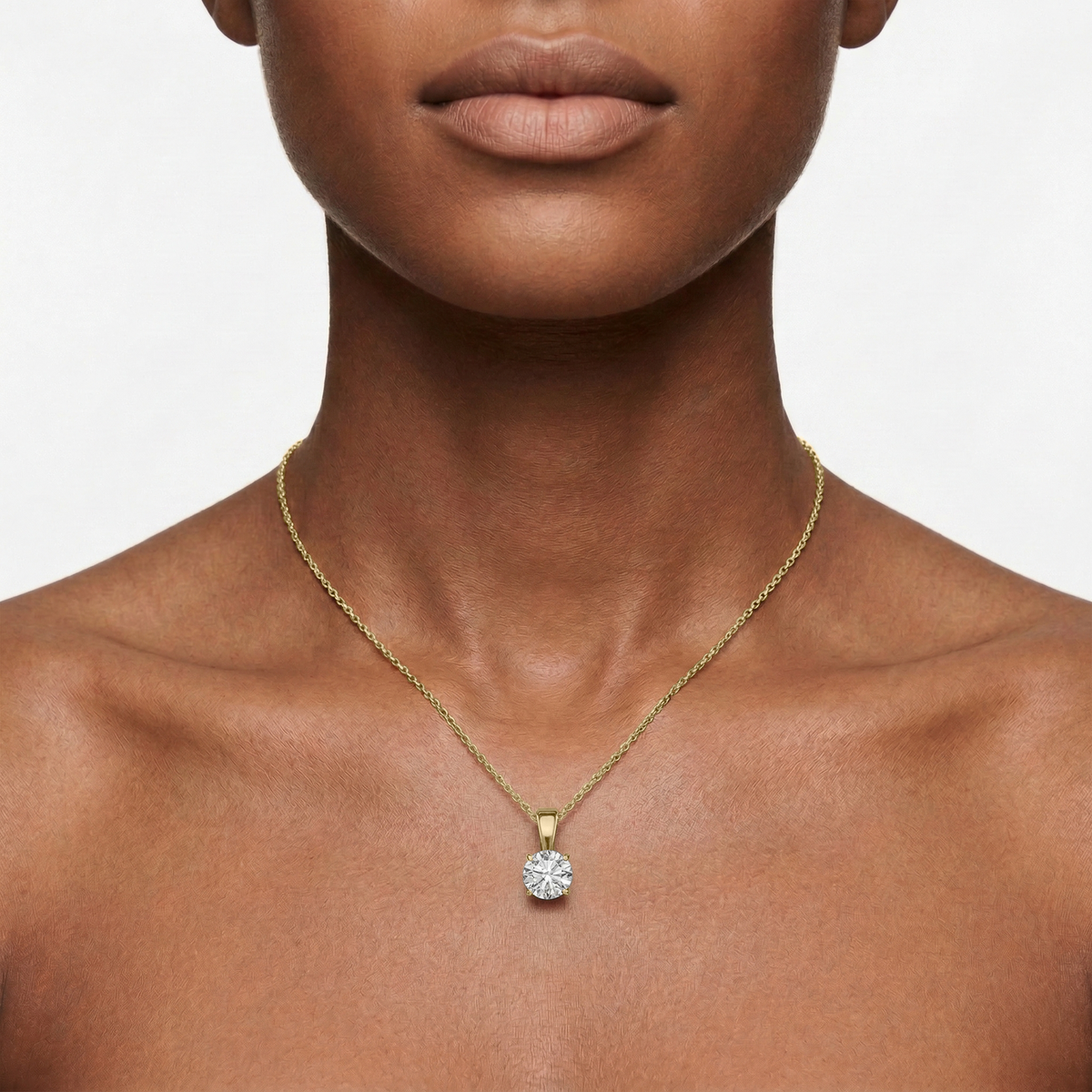 Lovea Lina Anhänger – Rundschliff – Gelbgold