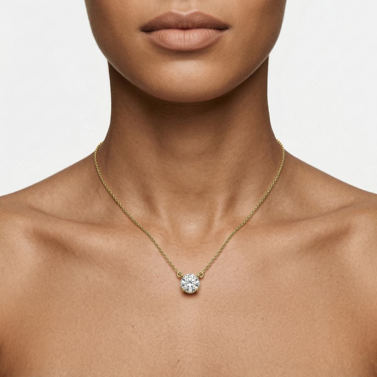 Lovea Carla Anhänger – Rundschliff – Gelbgold