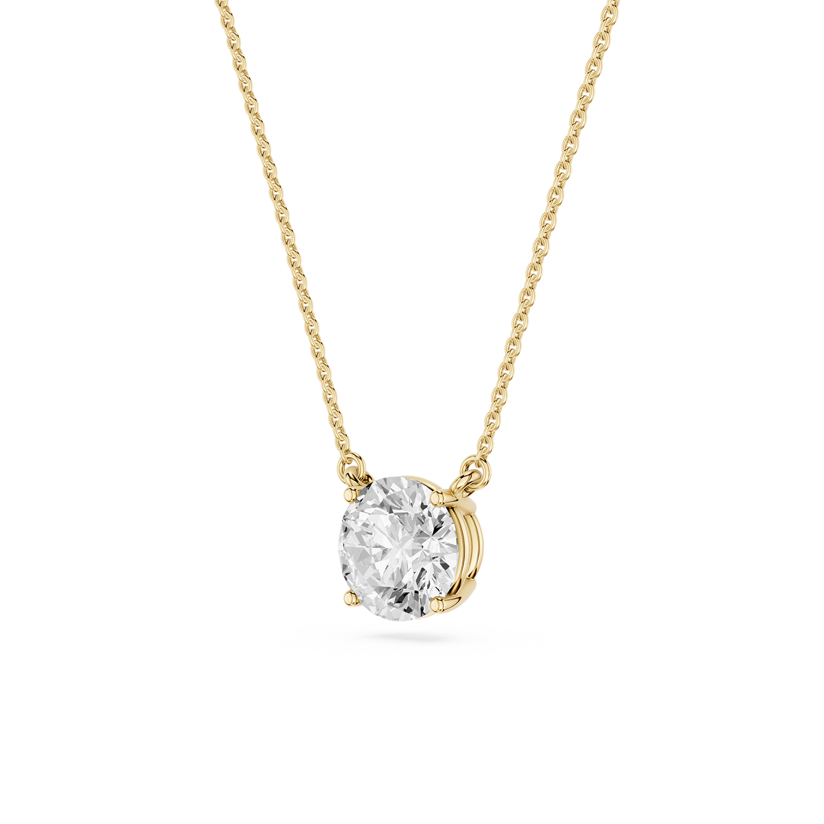 Lovea Carla Anhänger – Rundschliff – Gelbgold