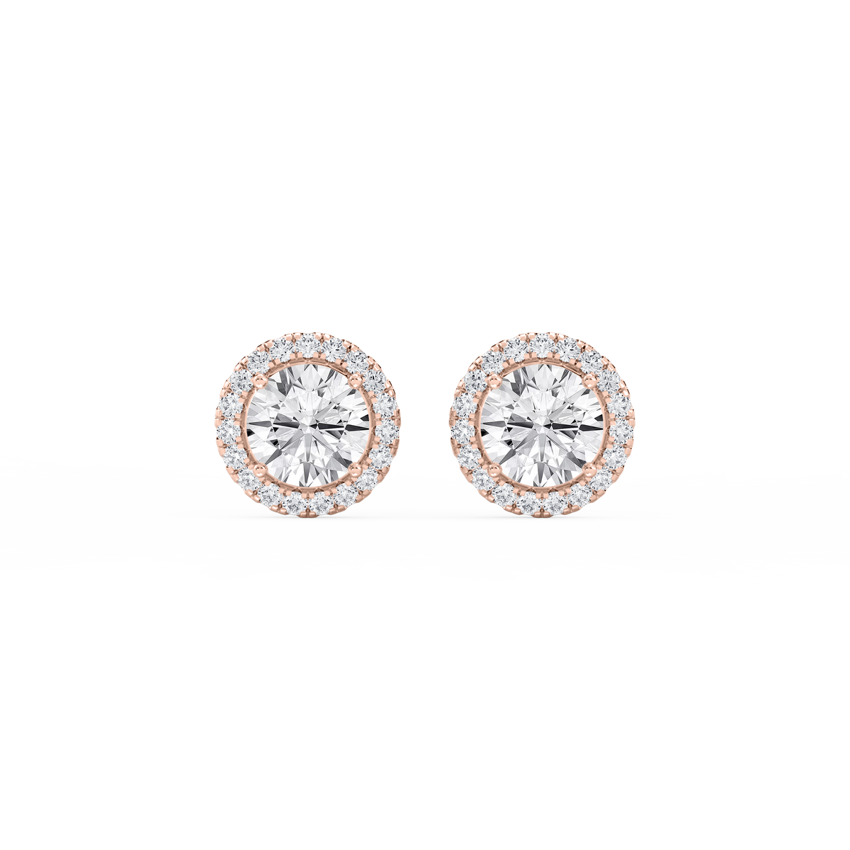 Lovea Pia Ohrstecker – Rundschliff – Roségold
