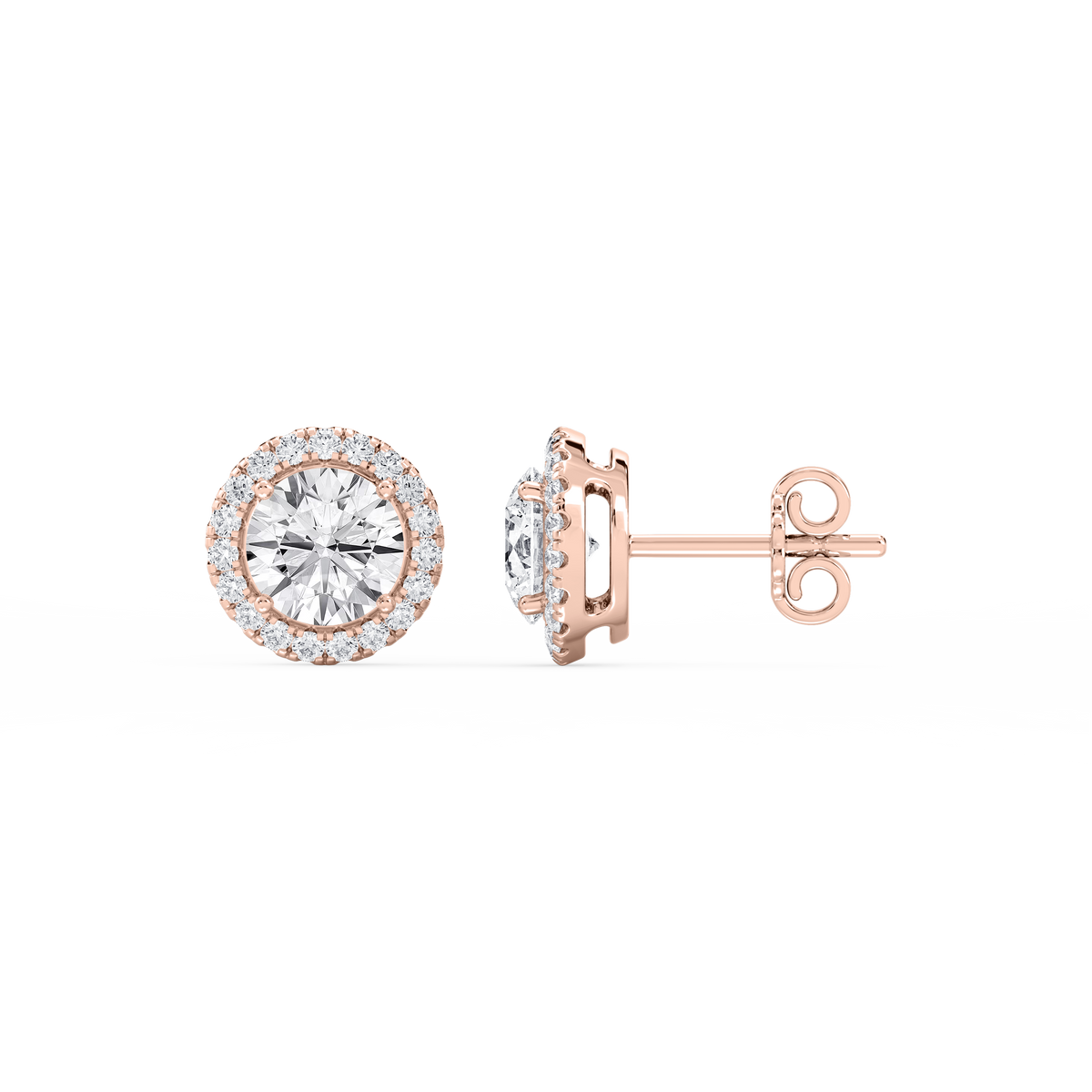 Lovea Pia Ohrstecker – Rundschliff – Roségold