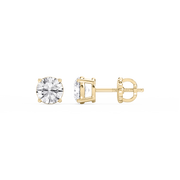 Lovea Mia Ohrstecker Schraubverschluss – Rundschliff – Gelbgold