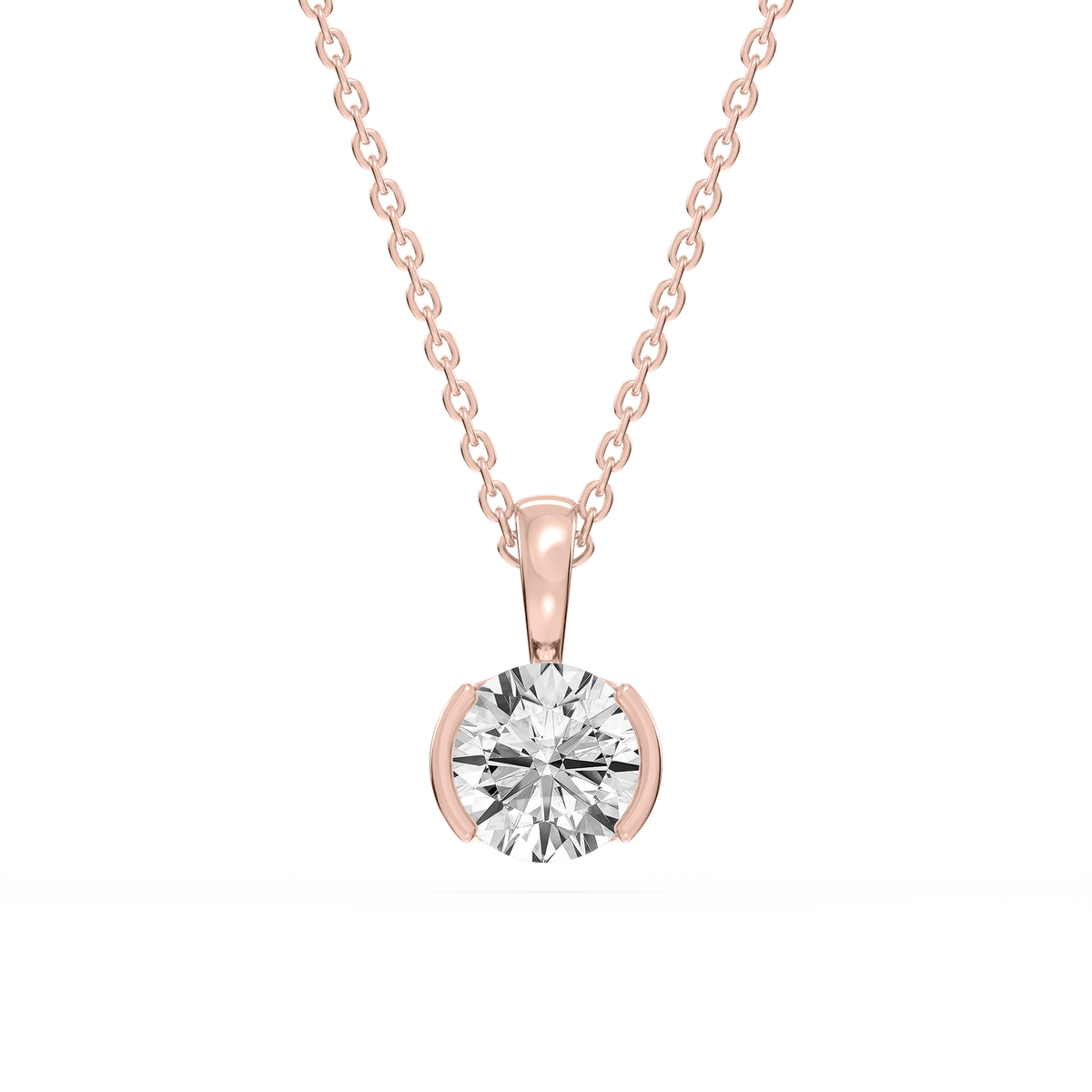 Lovea Hedda Anhänger – Rundschliff – Roségold