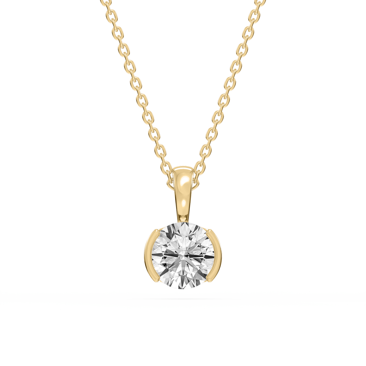Lovea Hedda Anhänger – Rundschliff – Gelbgold