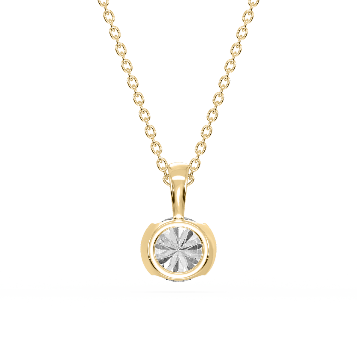 Lovea Hedda Anhänger – Rundschliff – Gelbgold