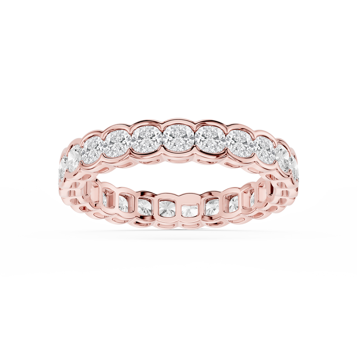 Lovea Paula Eternity Ring Kissenschliff – Roségold