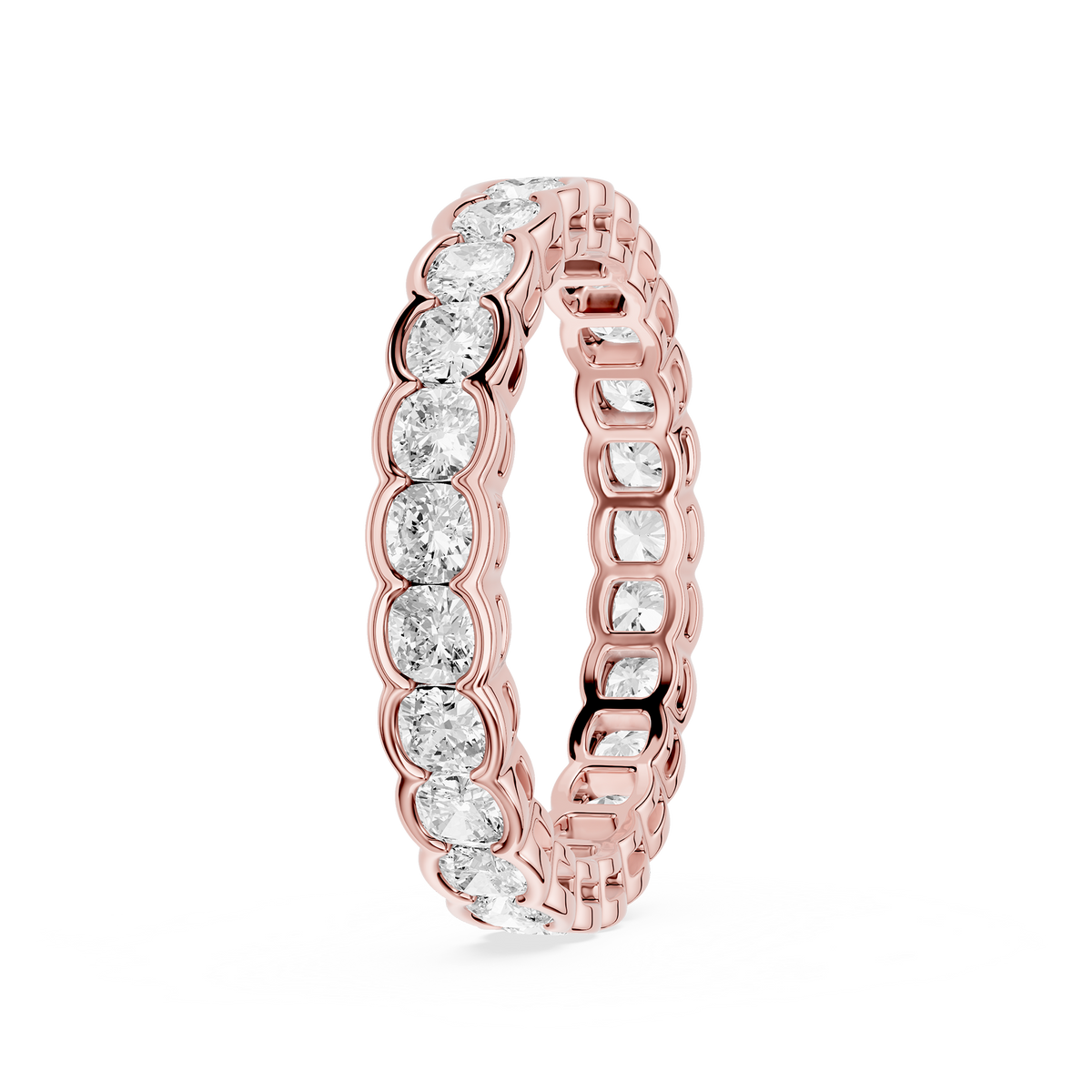 Lovea Paula Eternity Ring Kissenschliff – Roségold