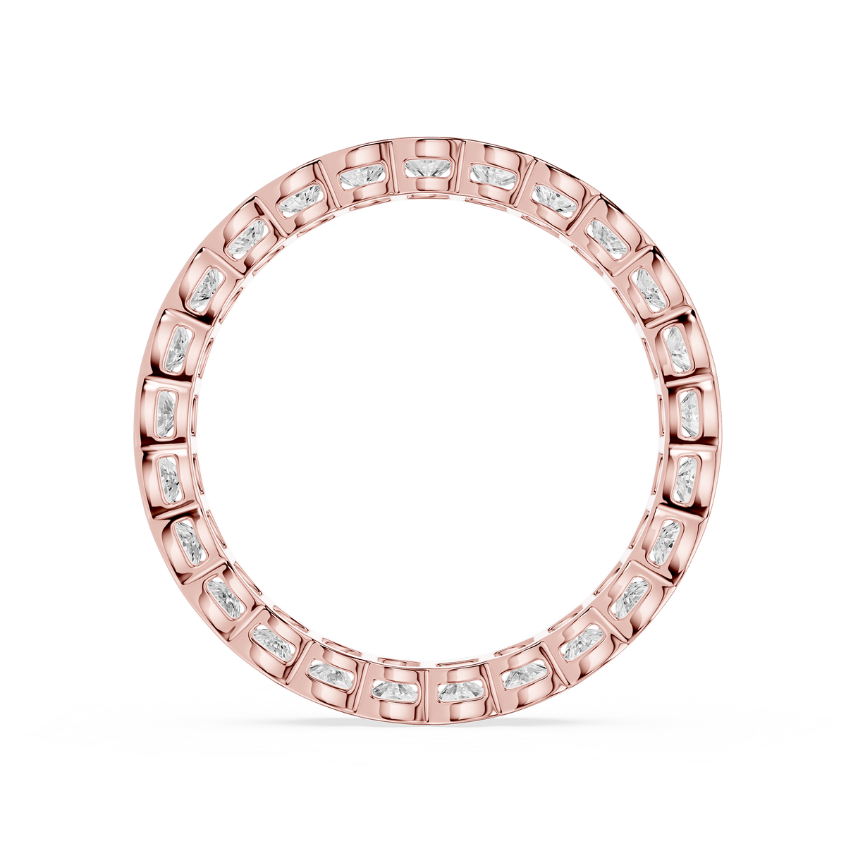 Lovea Paula Eternity Ring Kissenschliff – Roségold