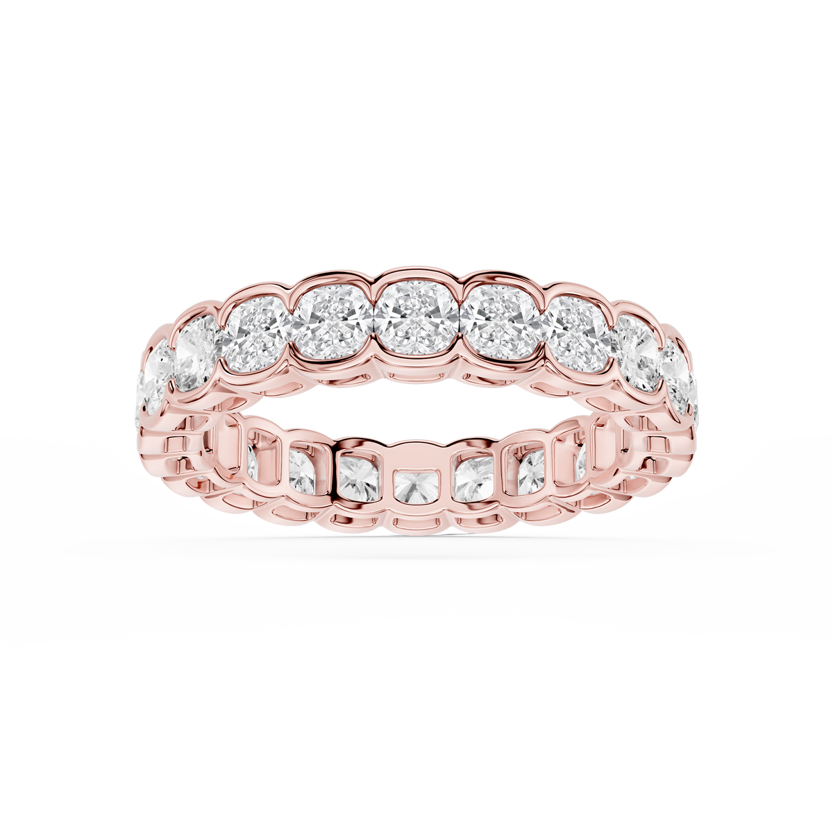 Lovea Paula Eternity Ring Kissenschliff – Roségold