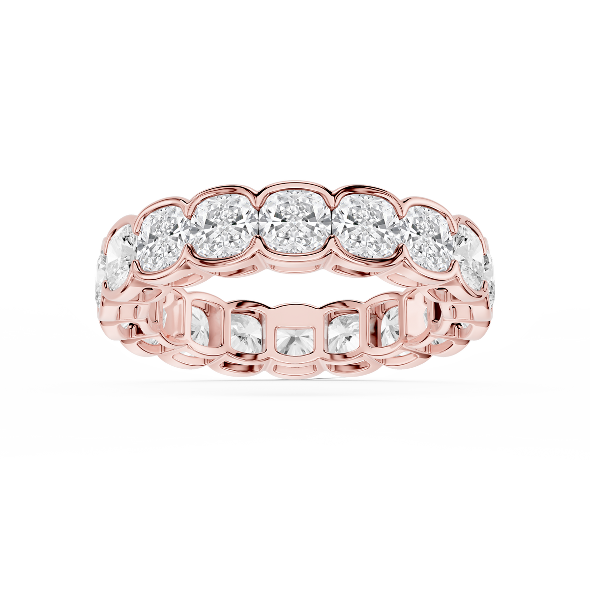 Lovea Paula Eternity Ring Kissenschliff – Roségold