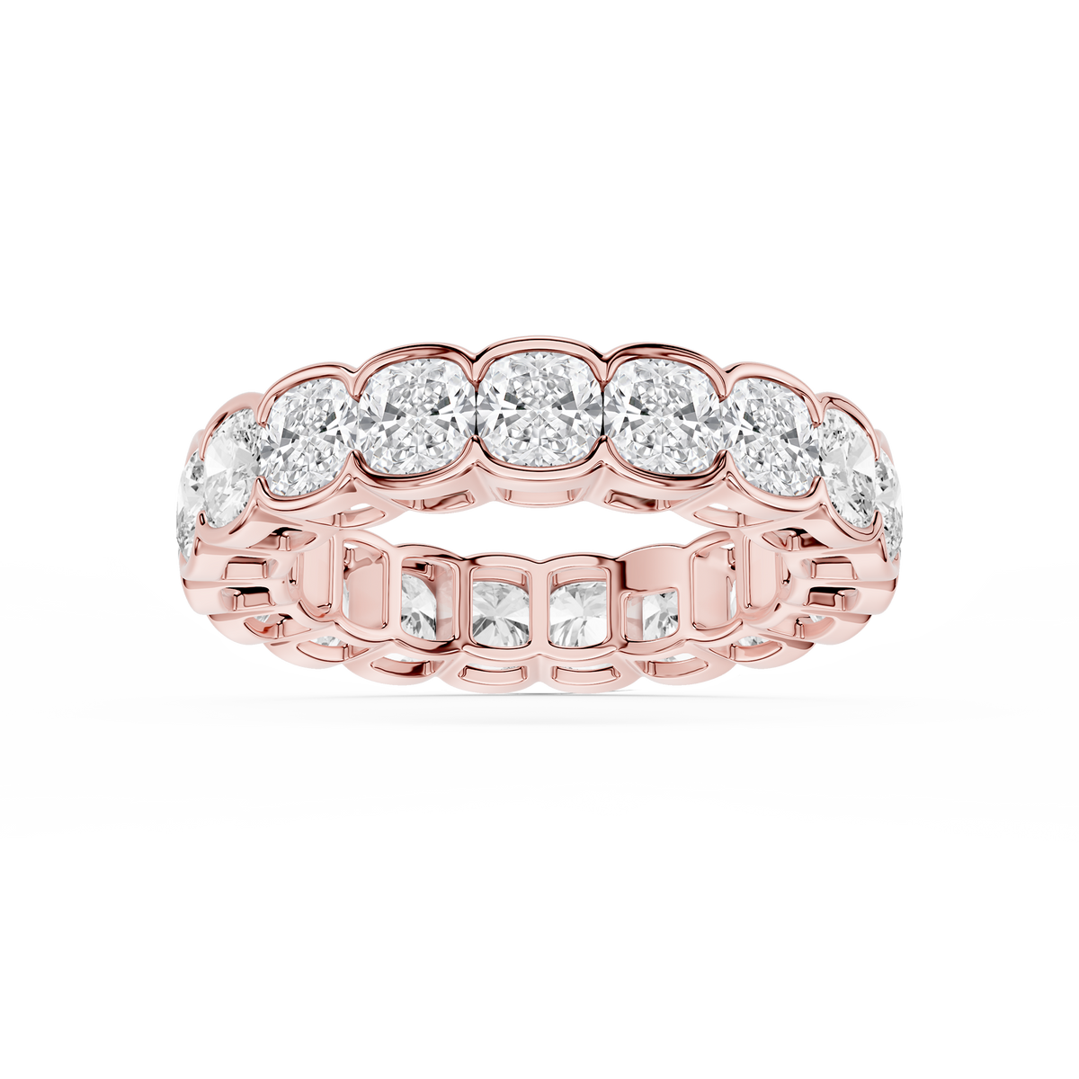 Lovea Paula Eternity Ring Kissenschliff – Roségold