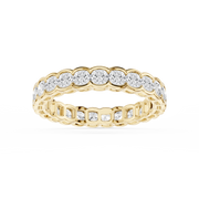 Lovea Paula Eternity Ring Kissenschliff – Gelbgold
