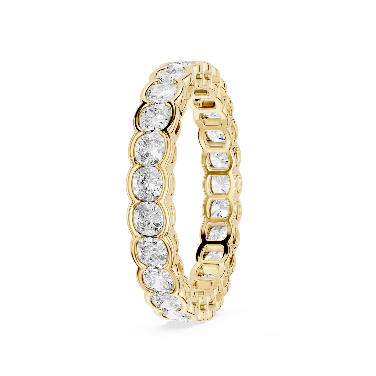 Lovea Paula Eternity Ring Kissenschliff – Gelbgold