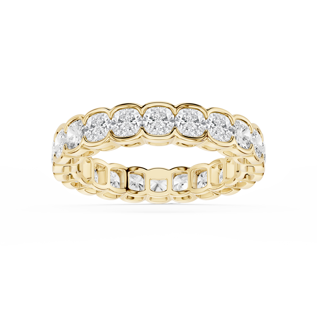 Lovea Paula Eternity Ring Kissenschliff – Gelbgold