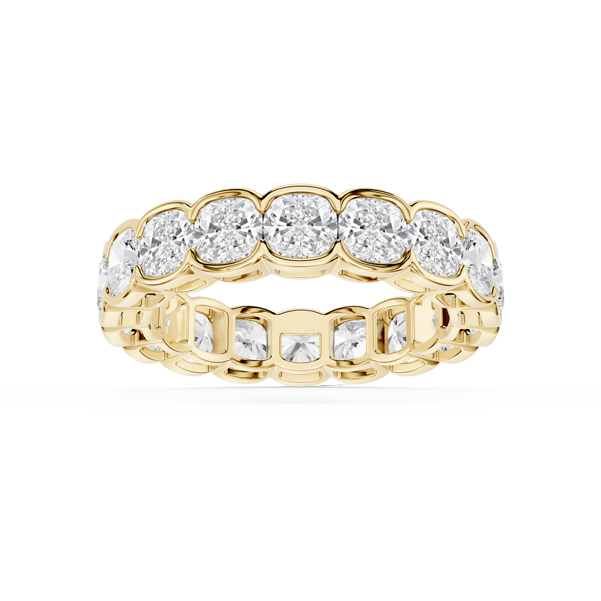 Lovea Paula Eternity Ring Kissenschliff – Gelbgold