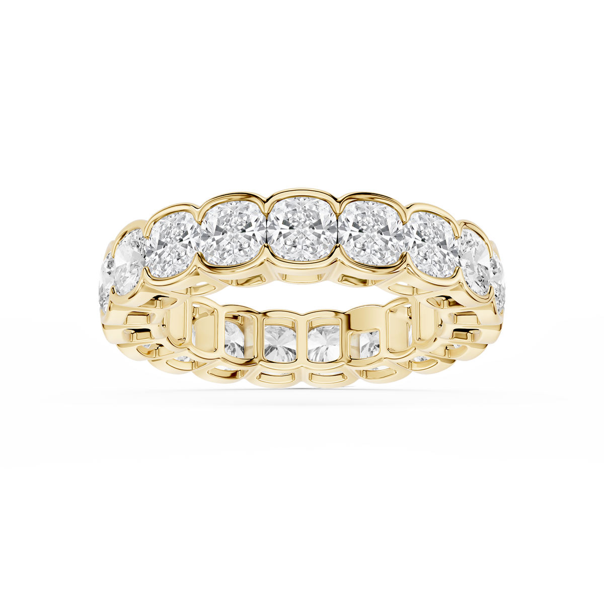Lovea Paula Eternity Ring Kissenschliff – Gelbgold