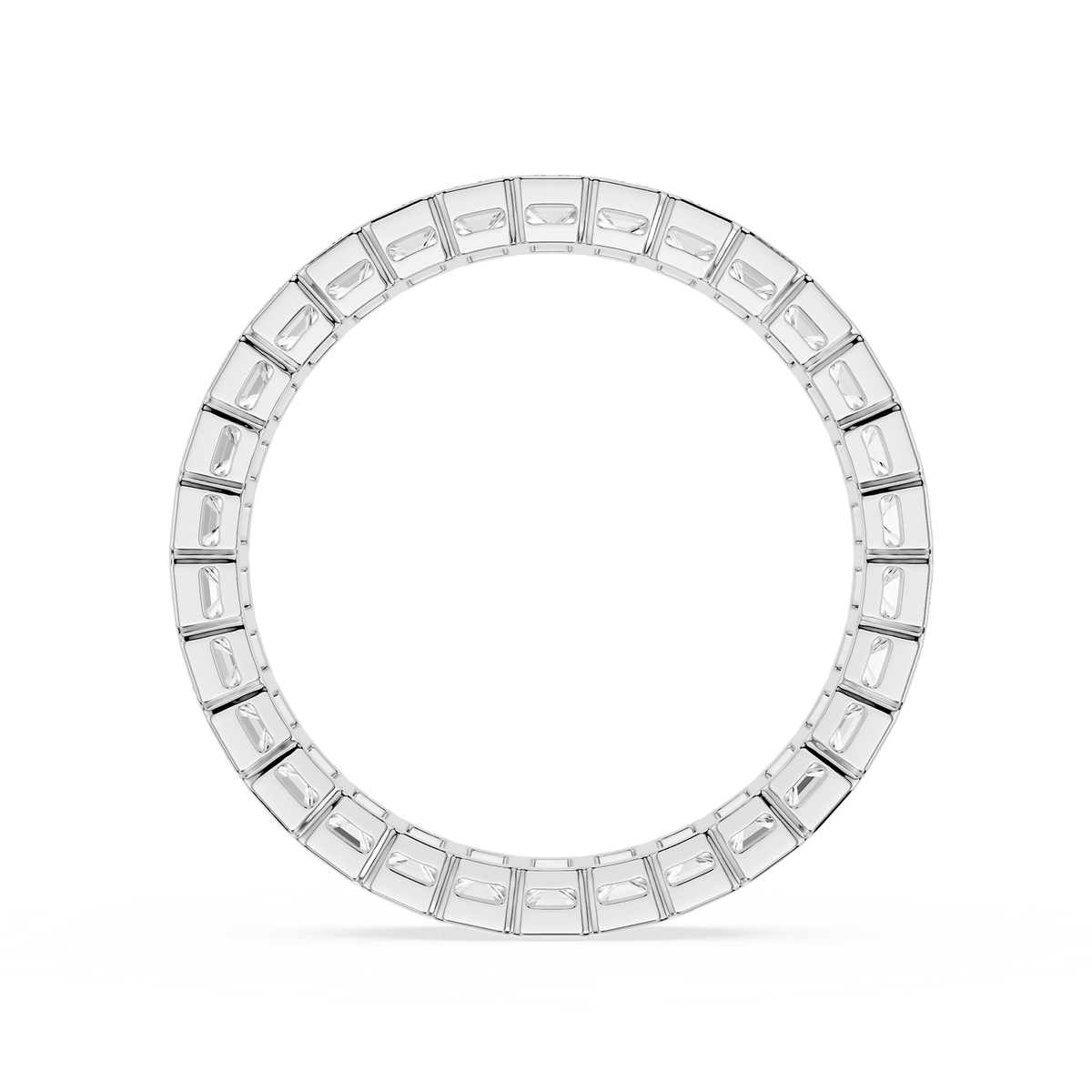 Lovea Paula Eternity Ring Smaragdschliff – Weißgold