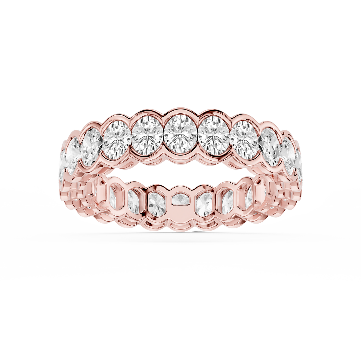 Lovea Paula Eternity Ring Ovalschliff – Roségold