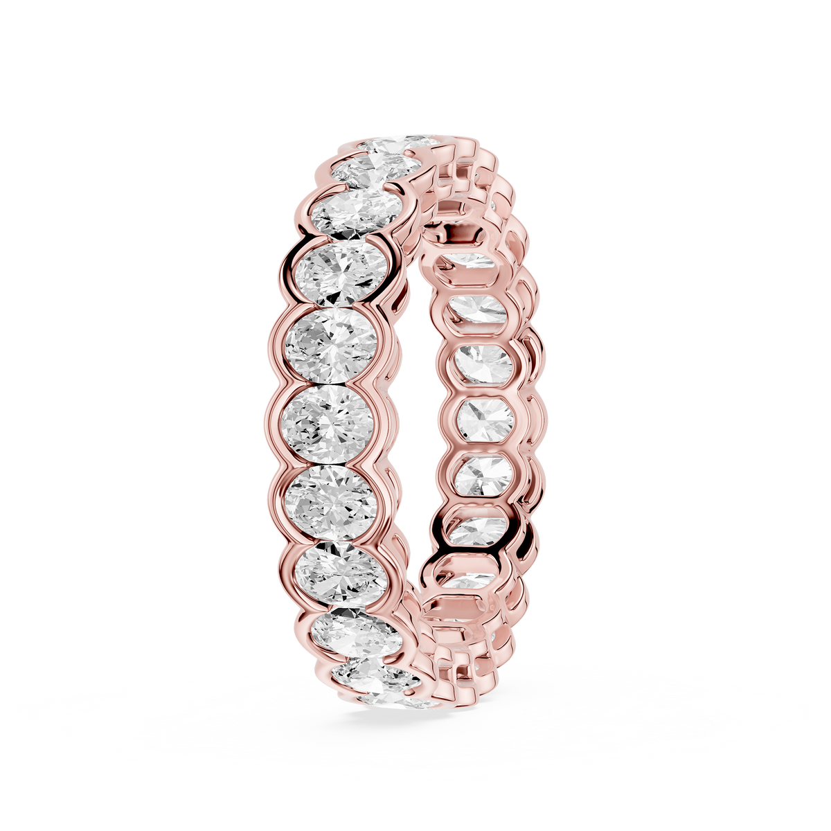 Lovea Paula Eternity Ring Ovalschliff – Roségold