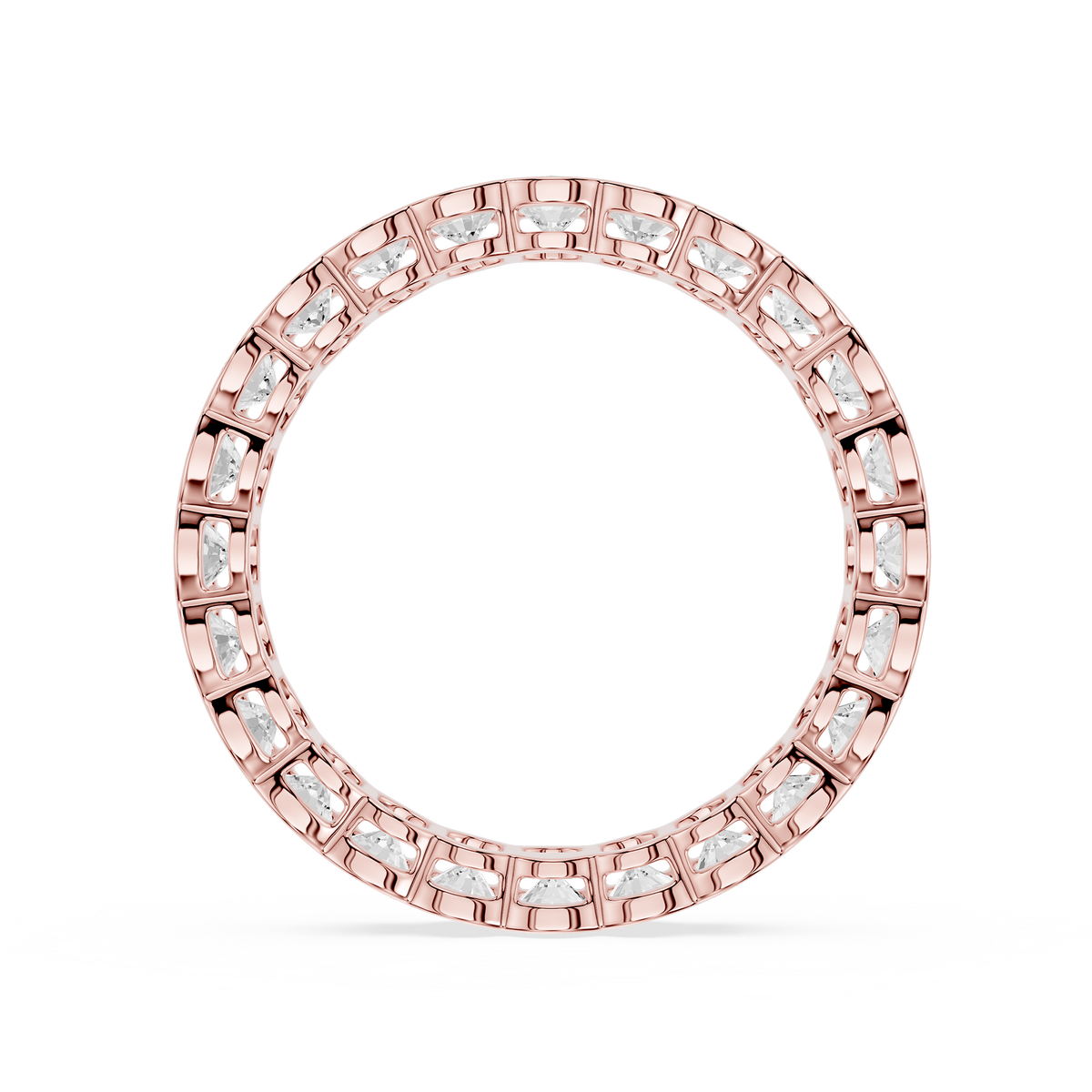 Lovea Paula Eternity Ring Ovalschliff – Roségold