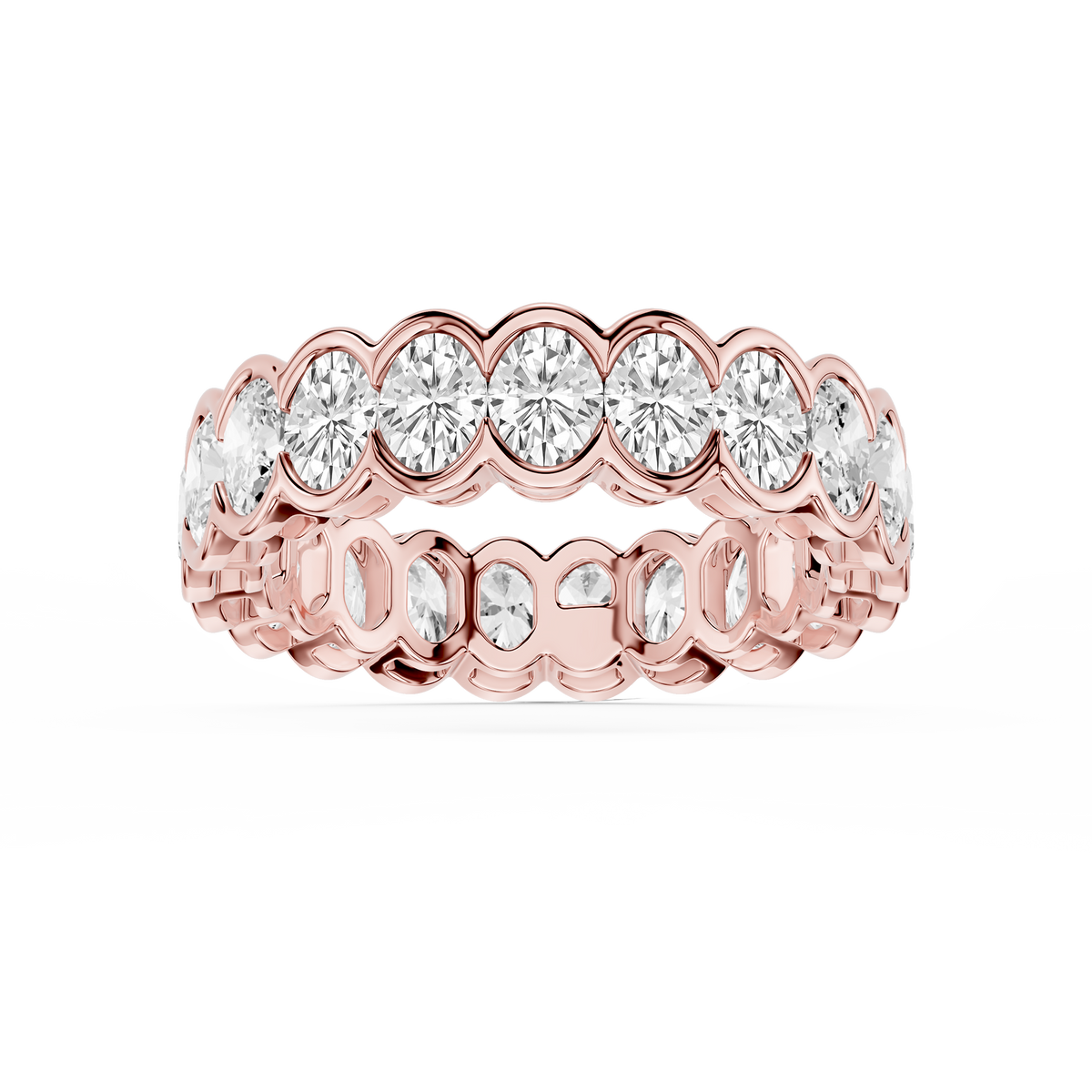 Lovea Paula Eternity Ring Ovalschliff – Roségold