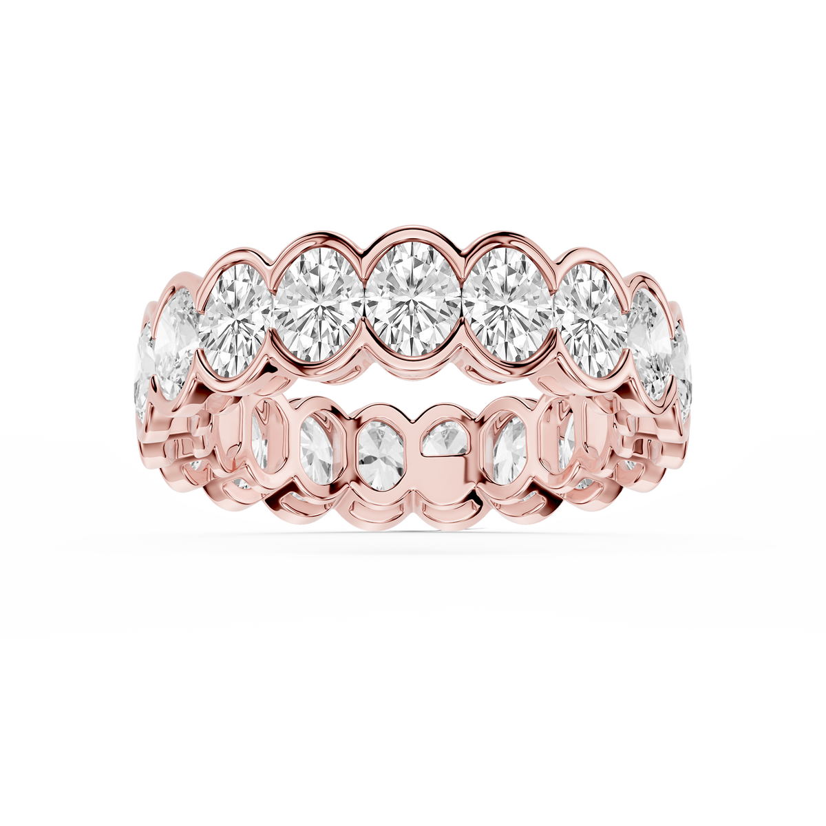 Lovea Paula Eternity Ring Ovalschliff – Roségold