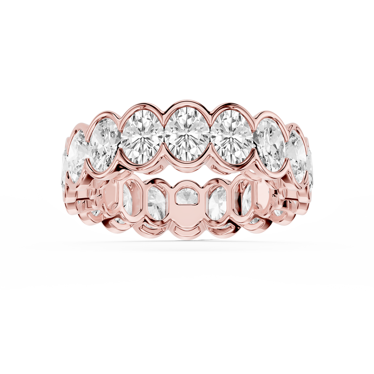 Lovea Paula Eternity Ring Ovalschliff – Roségold