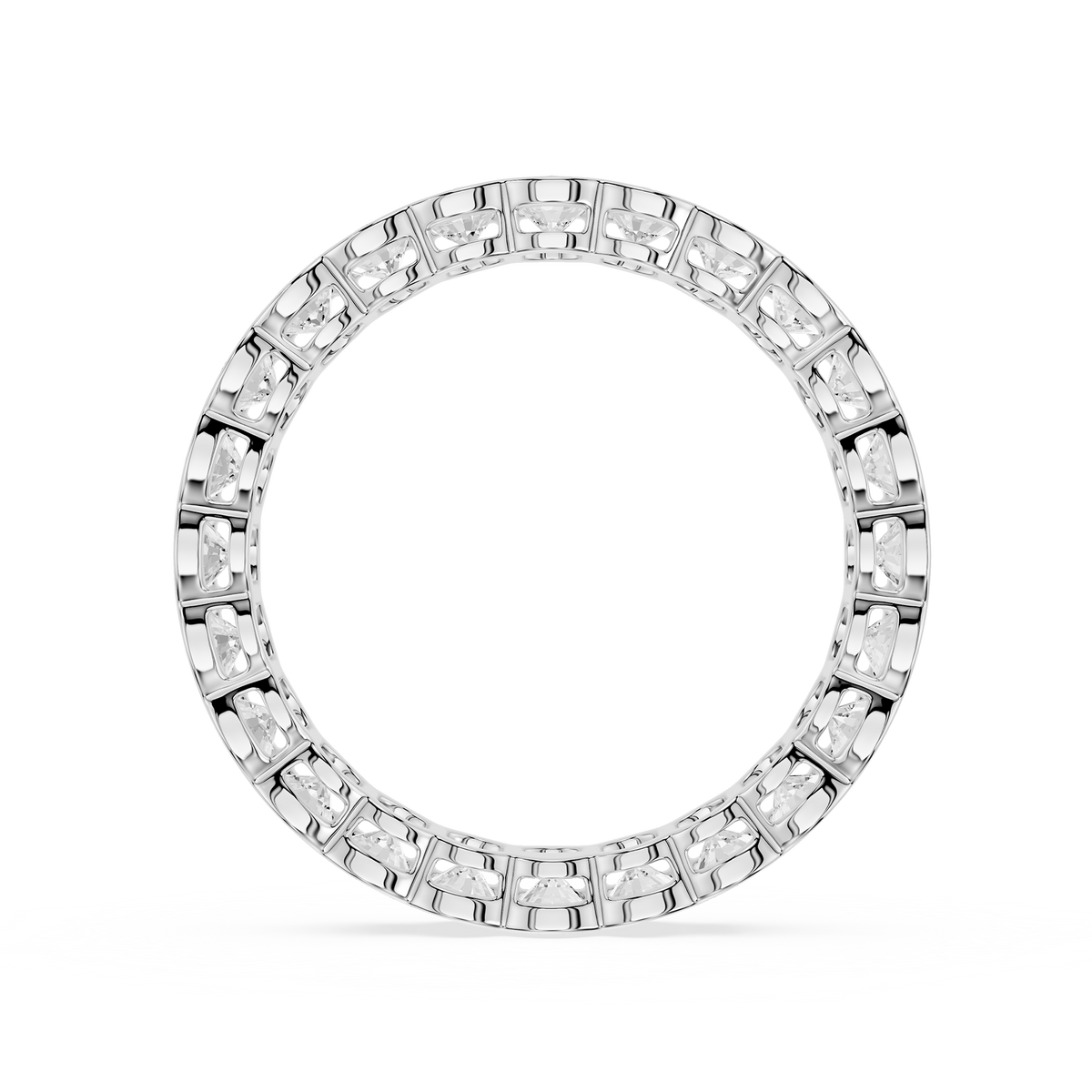 Lovea Paula Eternity Ring Ovalschliff – Weißgold