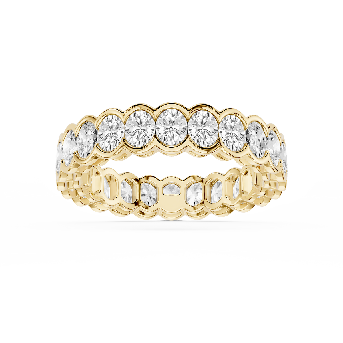 Lovea Paula Eternity Ring Ovalschliff – Gelbgold