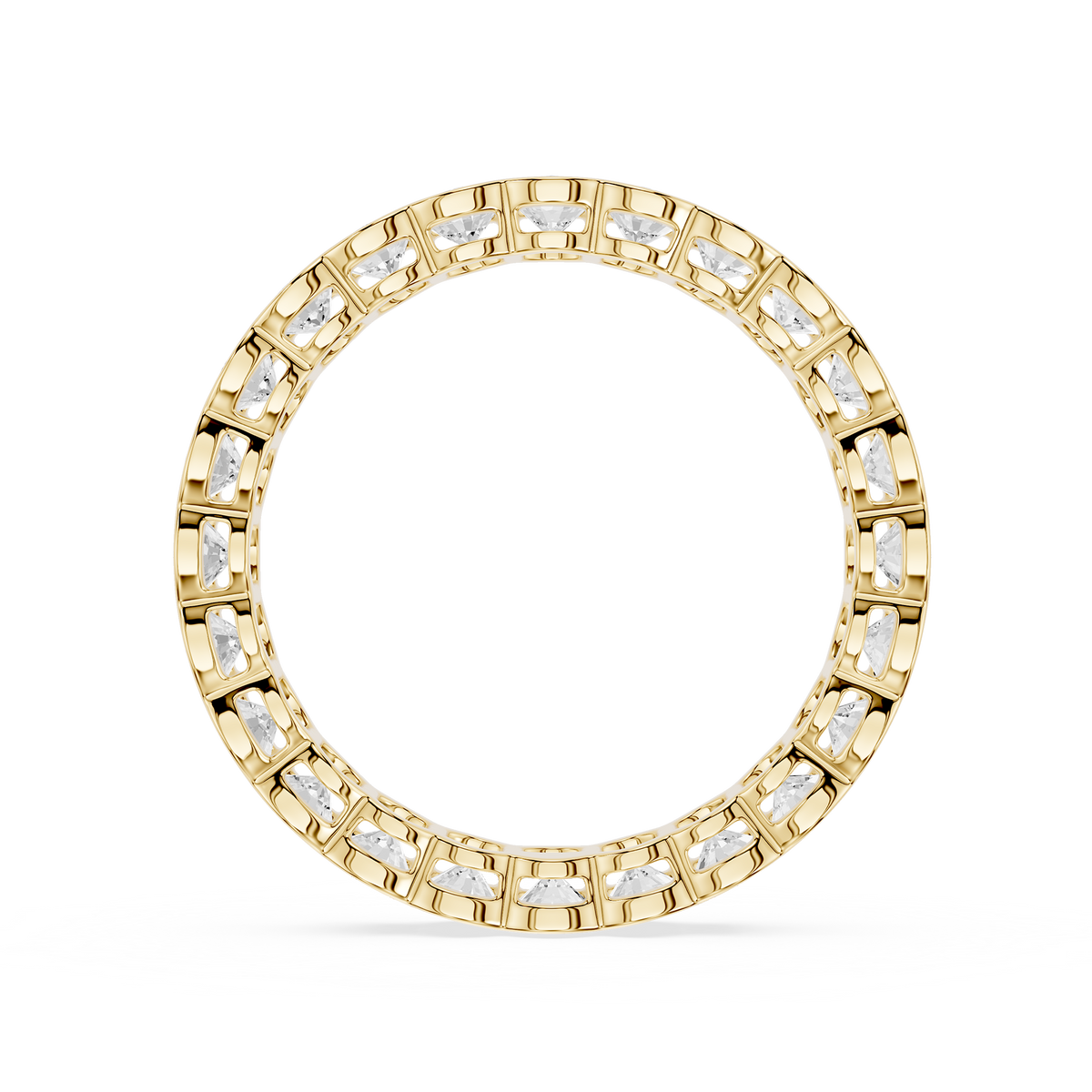 Lovea Paula Eternity Ring Ovalschliff – Gelbgold