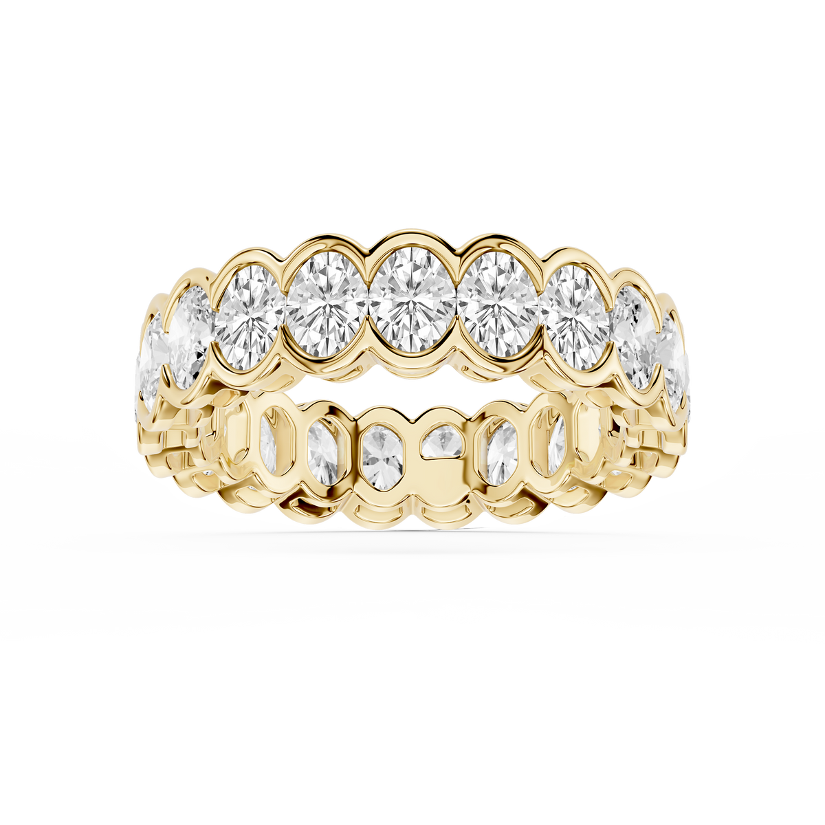 Lovea Paula Eternity Ring Ovalschliff – Gelbgold